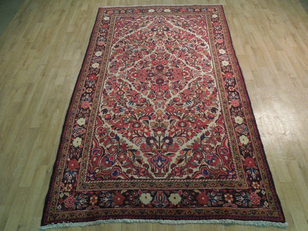 5x9 Authentic Hand Knotted Semi-Antique Persian Afhar Rug - Iran - bestrugplace