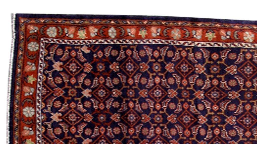 5x11 Authentic Hand Knotted Persian Hamadan Rug - Iran - bestrugplace