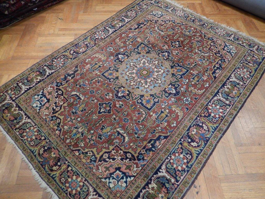 9x12 Semi-Antique Persian Heriz Rug - Iran - bestrugplace