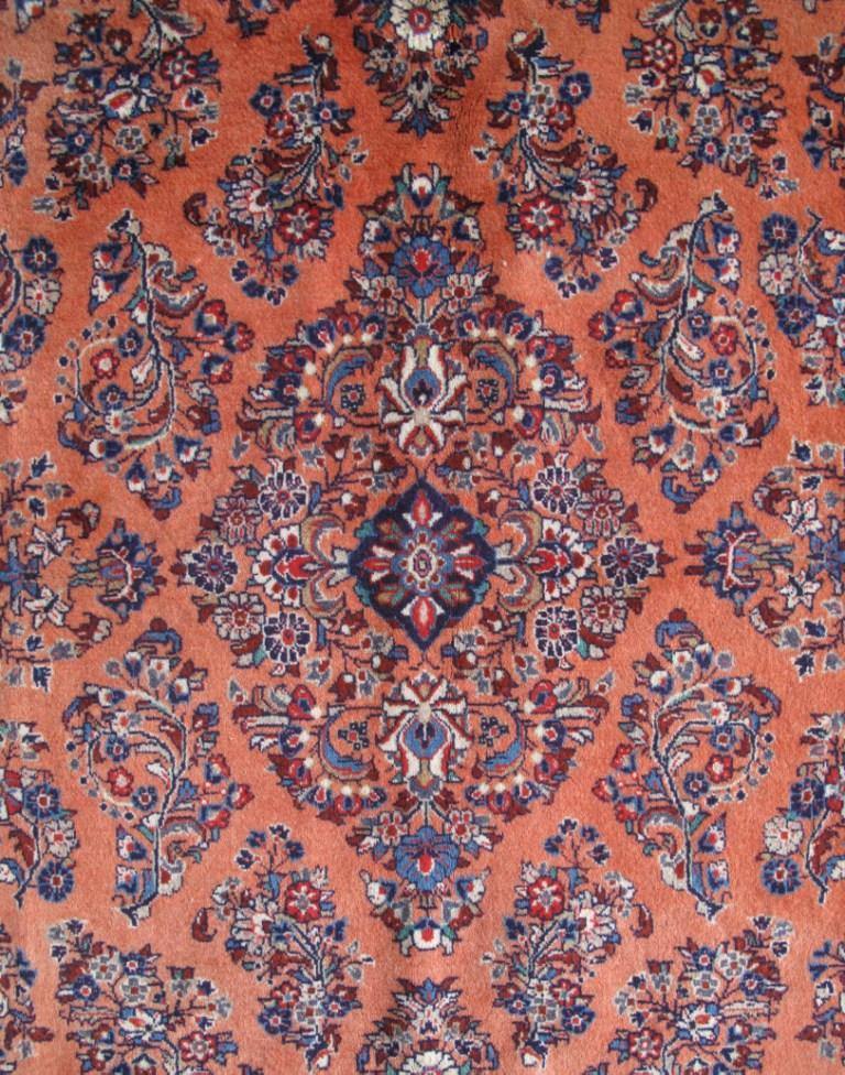 7x10 Authentic Hand-knotted Persian Sarouk Rug - Iran - bestrugplace