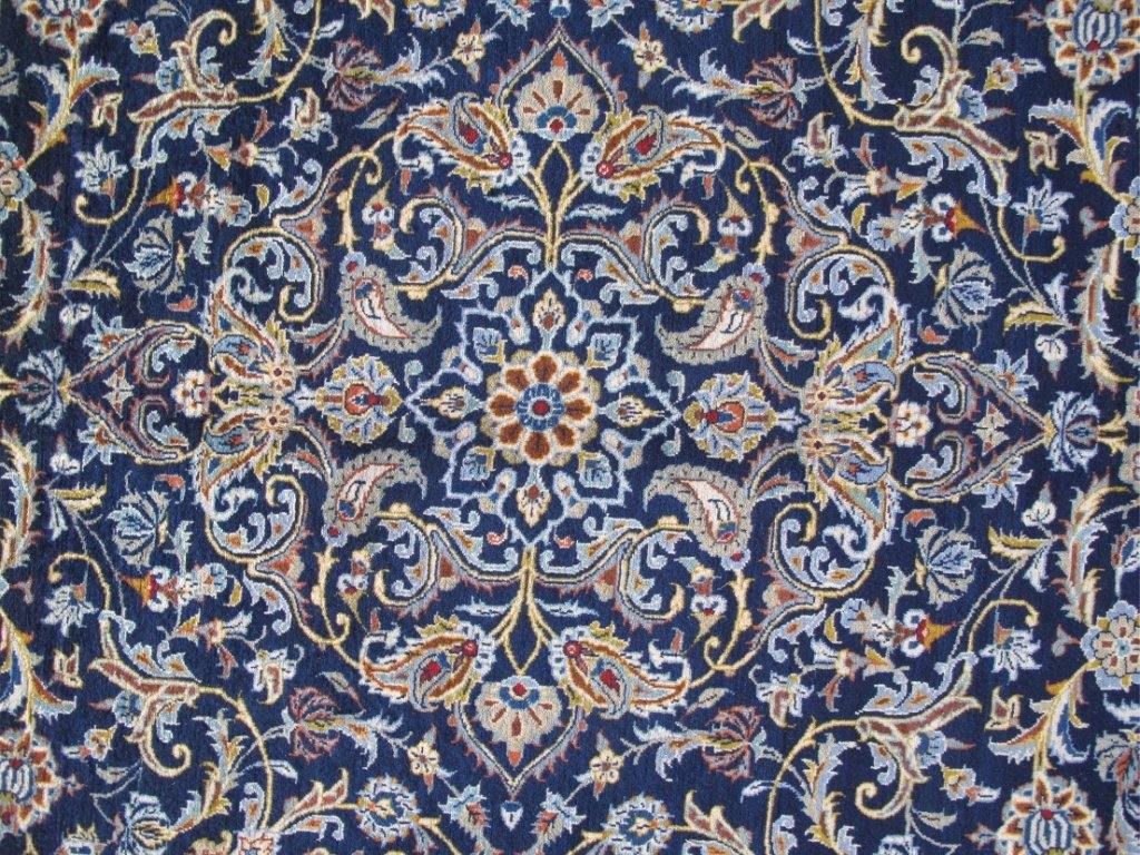 9x13 Authentic Hand-knotted Persian Signed Kashan Rug - Iran - bestrugplace