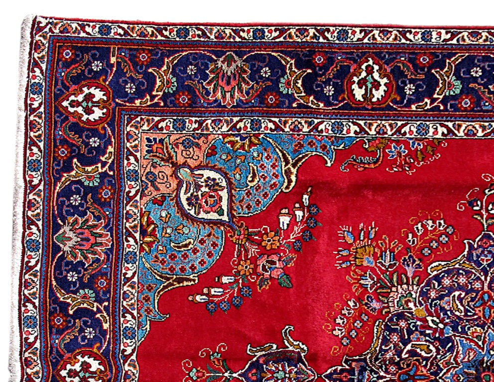 8.2 x 11.2 Red open Field Persian Tabriz Kerman Rug 80135