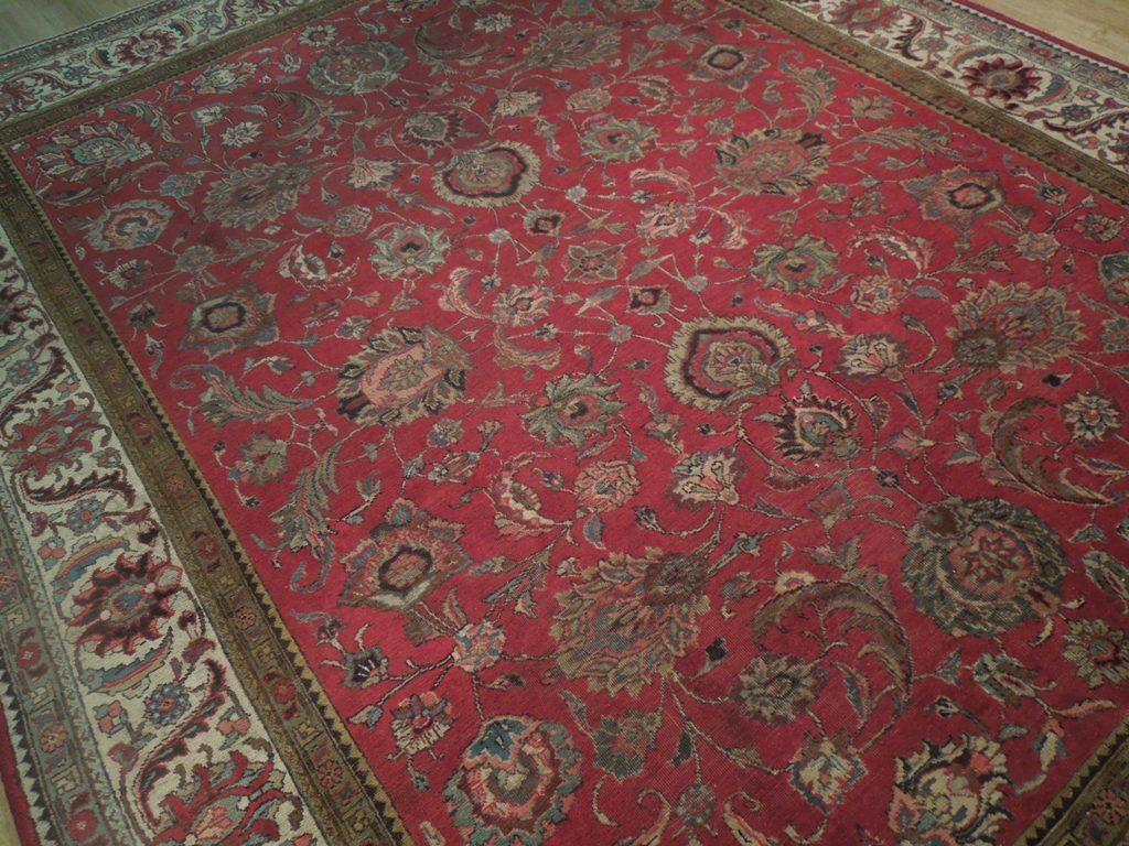 9x12 Authentic Hand Knotted Semi-Antique Persian Mahal Rug - Iran - bestrugplace
