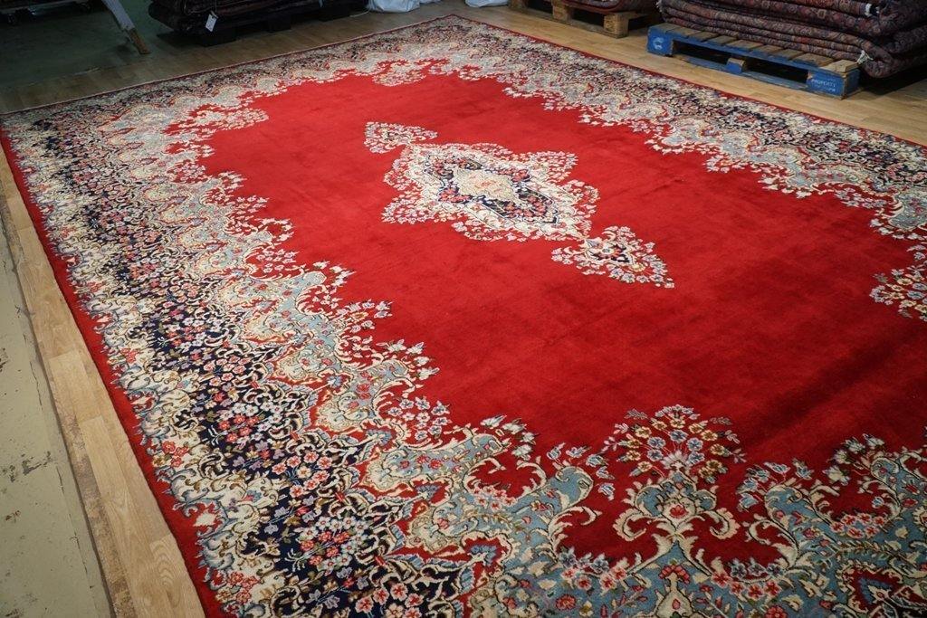 10x16 Authentic Hand Knotted Fine Quality Persian Kerman Rug - Iran - bestrugplace