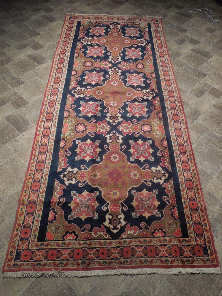 Radiant 5x11 Authentic Hand Knotted Semi-Antique Russian Kazak Runner - Caucasian Region - bestrugplace