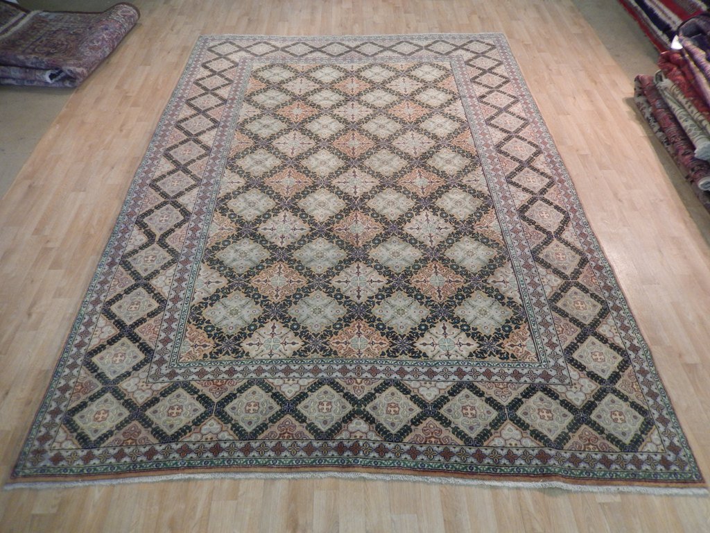 7.9 x 10.9 UNUSUAL Persian Tehran Rug 71952