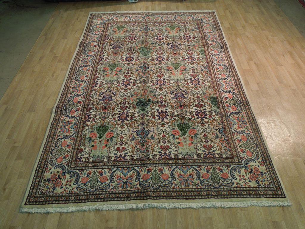 7x10 Authentic Hand Knotted Fine Persian Ghom Rug - Iran - bestrugplace