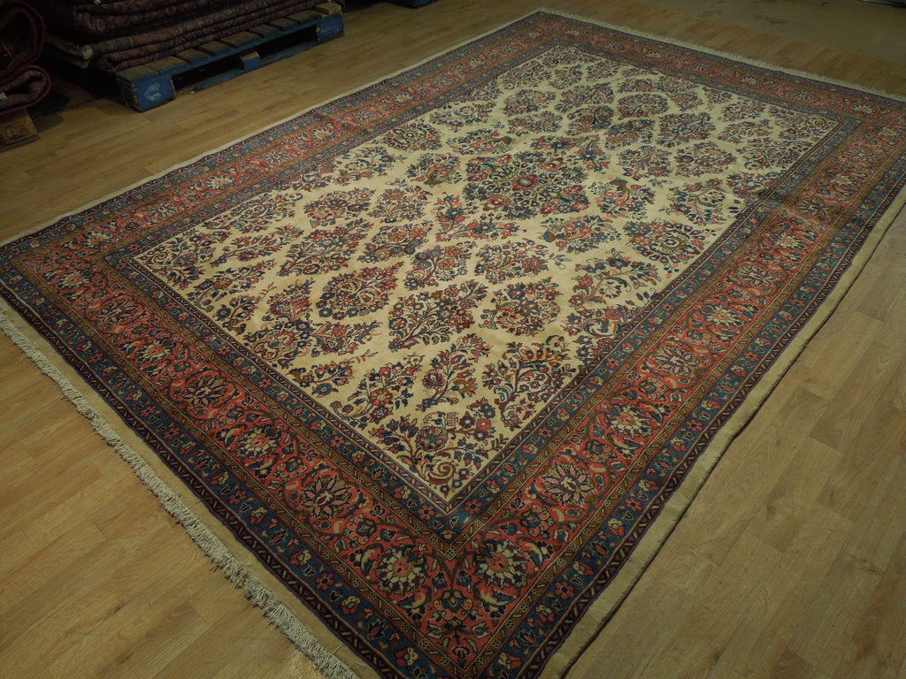 7x10 Authentic Hand-Knotted Fine Quality Persian Sarouk Rug - Iran - bestrugplace