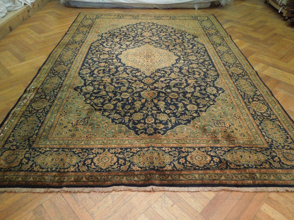 8x12 Authentic Handmade Persian Kashan Rug - Iran - bestrugplace