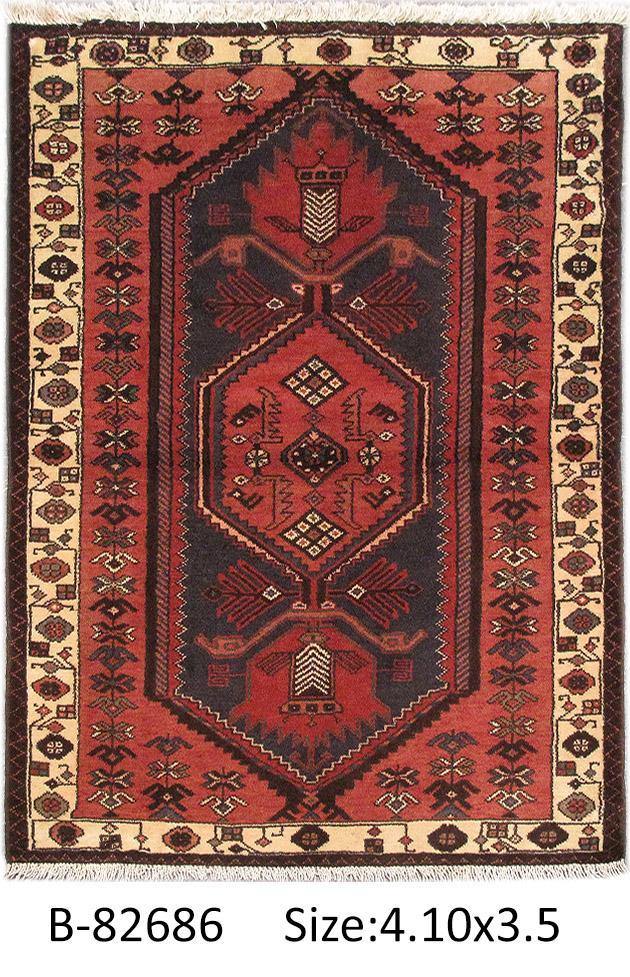 Luxurious 3x5 Authentic Hand-knotted Persian Hamadan Rug - Iran - bestrugplace
