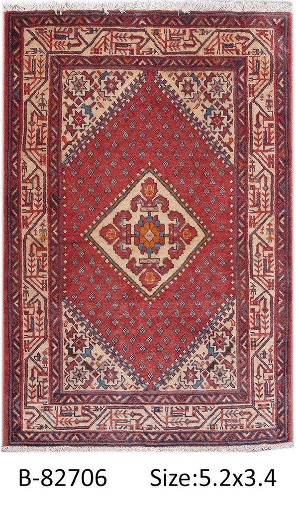 Luxurious 3x6 Authentic Hand-knotted Persian Hamadan Rug - Iran - bestrugplace