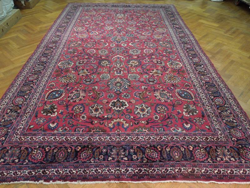 10x16 Authentic Handmade Persian Mashad Rug-Iran - bestrugplace