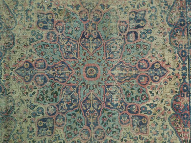 Luxurious 8x11 Authentic Handmade Persian Antique Rug-Iran - bestrugplace