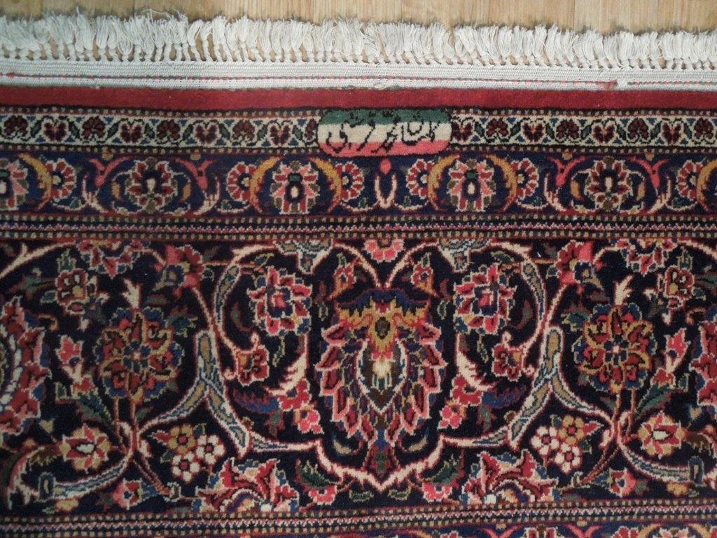 9x12 Authentic Handmade Signed Fine Kashan Persian Rug - Iran - bestrugplace