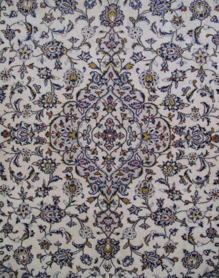 7x10 Authentic Hand-knotted Persian Signed Kashan Rug - Iran - bestrugplace