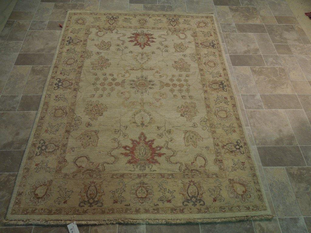 5x6 Vegetable Dyed Chobi Rug - India - bestrugplace