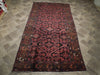 Load image into Gallery viewer, 5 x 9.6 Wine Red Semi Antique Persian Kurd Bijar Rug 73942