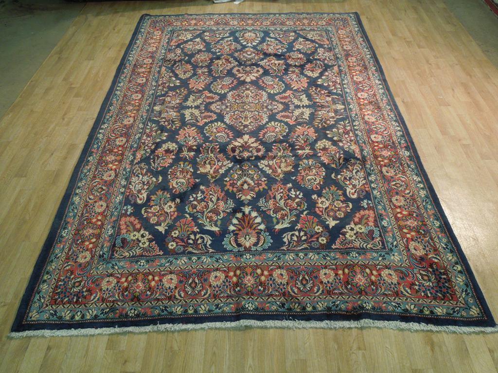 7x10 Authentic Hand Knotted Fine Persian Sarouk Rug - Iran - bestrugplace