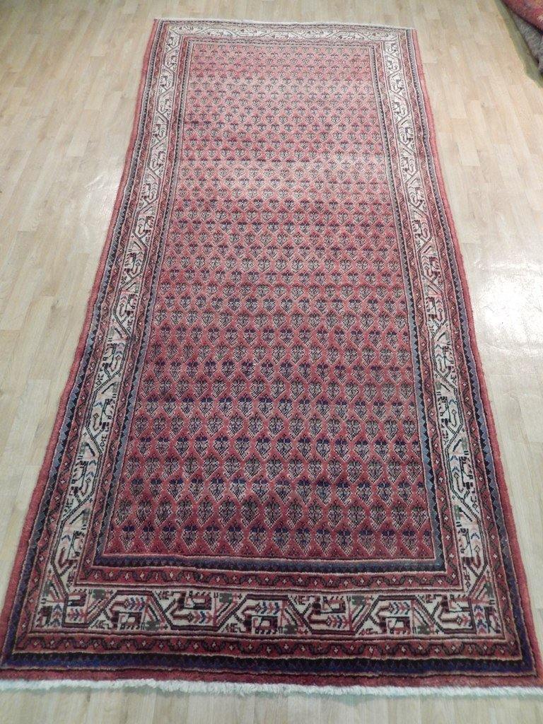 5x11 Authentic Hand Knotted Persian Sarouk Mir Runner - Iran - bestrugplace
