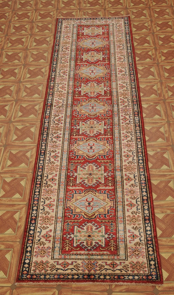 3' x 10' Red Super Kazak Rug 24869