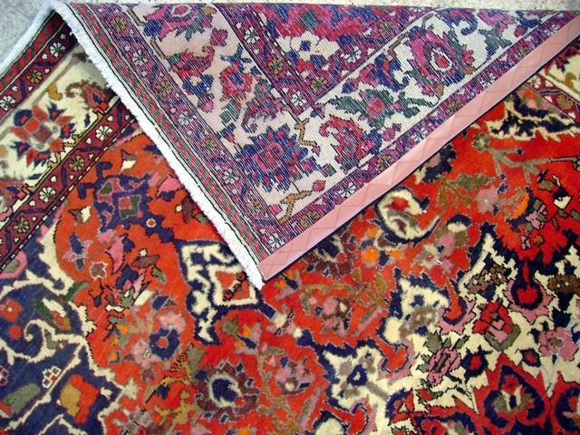 6.10 x 9.8 Red Persian Bakhtiar Rug 7478