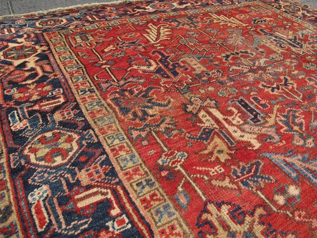 Luxurious 7x11 Authentic Hand-knotted Persian Heriz Rug - Iran - bestrugplace