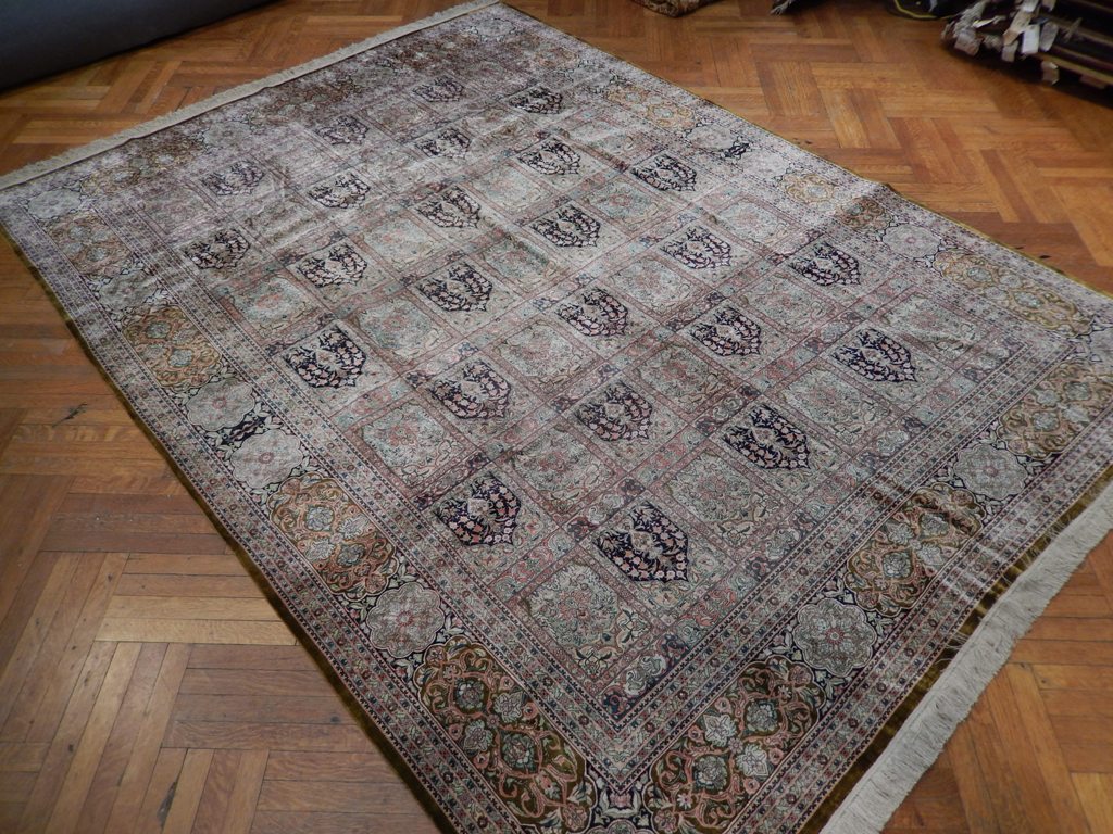 8.2 x 10.10 High End Authentic Persian Qom Silk Rug #PIX-21832