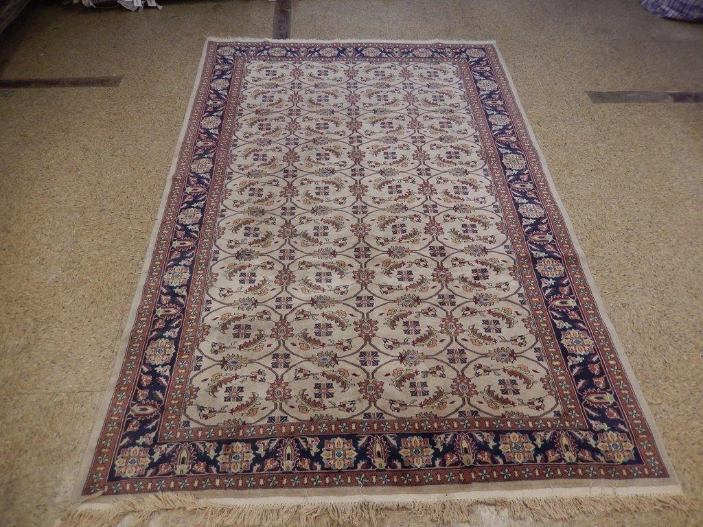 Radiant 6x9 Authentic Hand Knotted Pre-Owned Bokhara Rug - Pakistan - bestrugplace