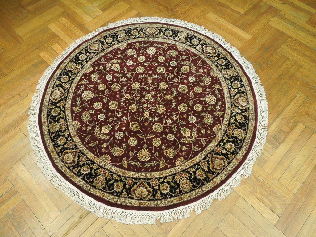 5x5 Fine Quality Wool&Silk Round Rug - China - bestrugplace