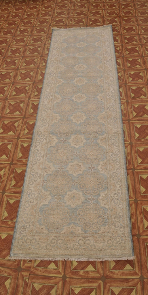 3' x 10' Vegetable Dyed Beige Chobi Peshawar Rug 25196