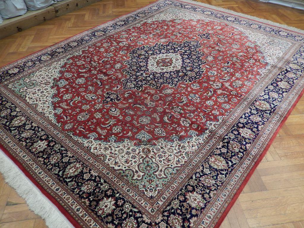 10x13 Authentic Handmade High End Silk Persian Qum Rug - Iran - bestrugplace