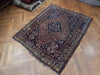 Load image into Gallery viewer, 5&#39; x 6&#39; Navy Blue Antique Persian Tribal Rug 23514