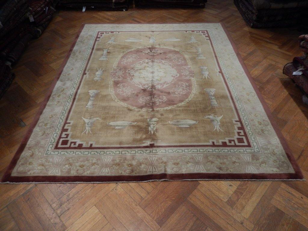 8x10 Antique Peking Art Deco Rug - China - bestrugplace