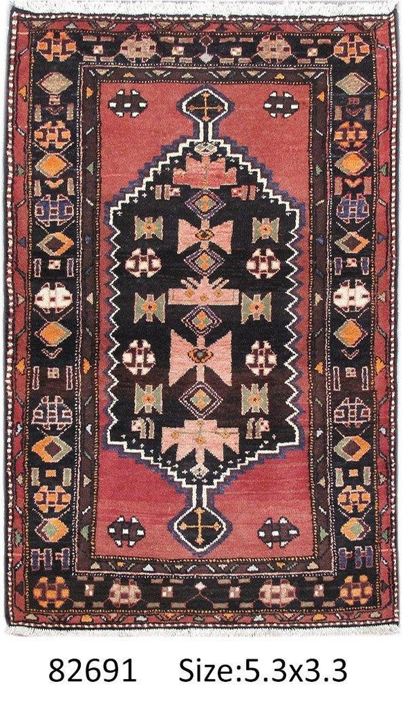 Luxurious 3x5 Authentic Hand-knotted Persian Hamadan Rug - Iran - bestrugplace
