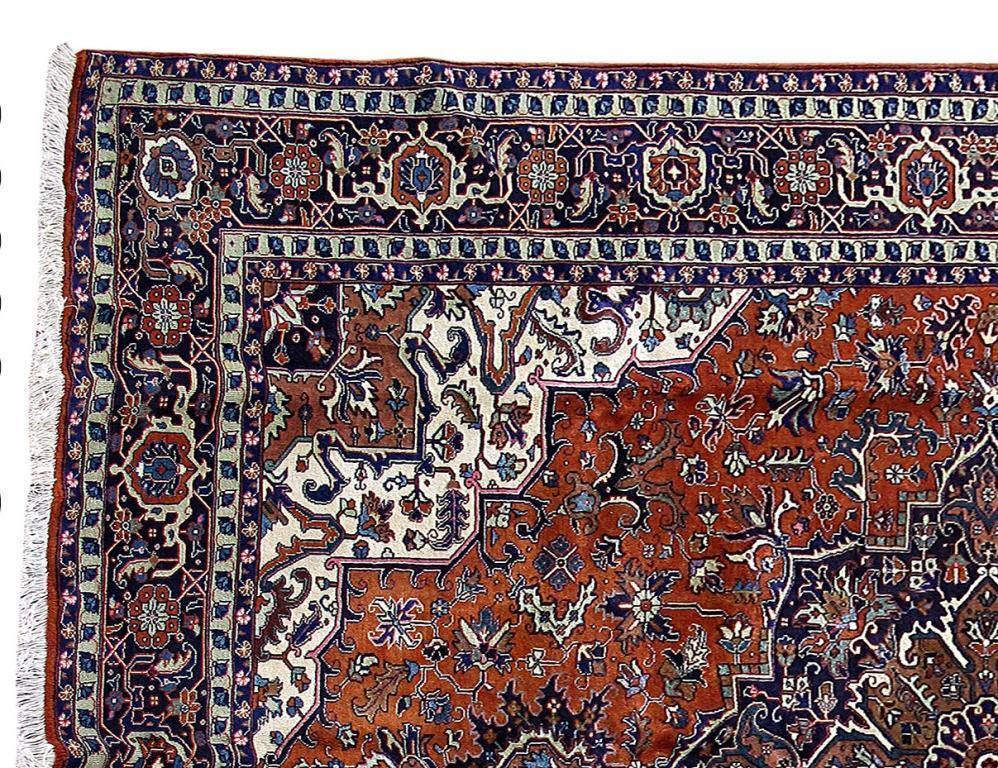 9x13 Authentic Hand Knotted Persian Heriz Rug - Iran - bestrugplace