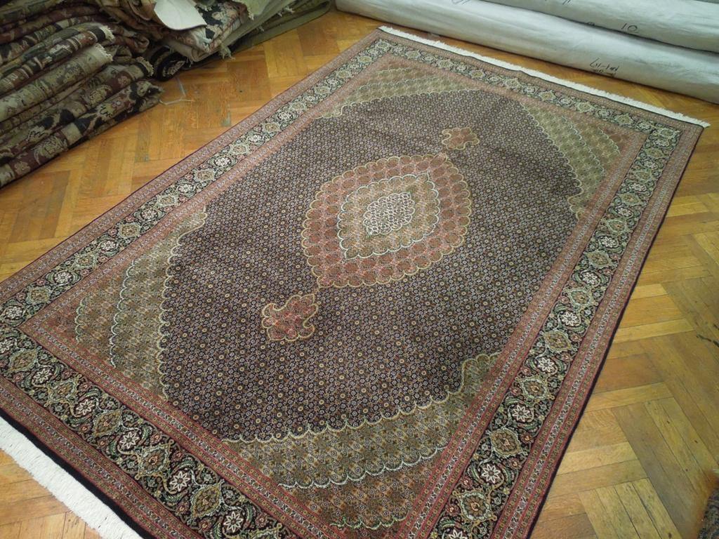 7x10 Authentic Handmade Wool & Silk High End Persian Tabriz Rug - Iran - bestrugplace