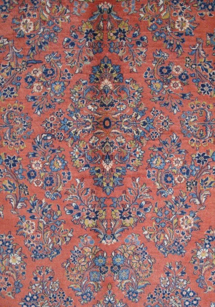 8x12 Authentic Hand-knotted Persian Sarouk Rug - Iran - bestrugplace