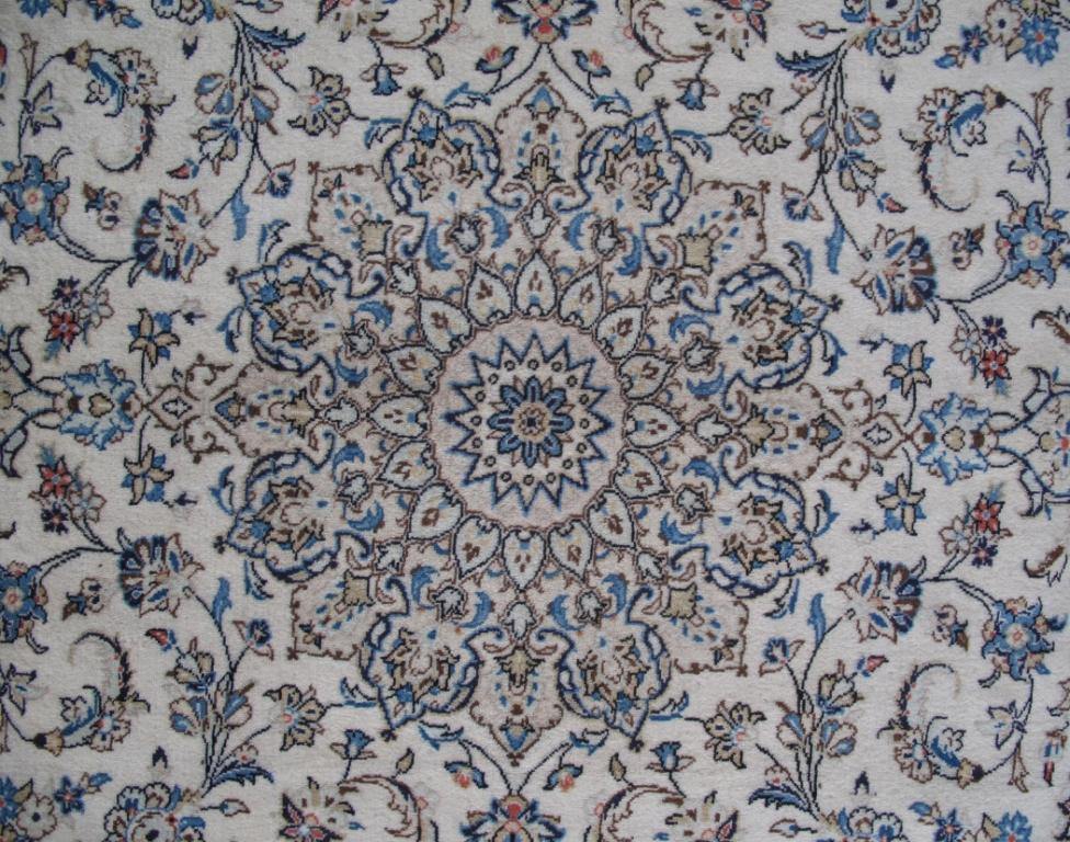 7x10 Authentic Hand-knotted Persian Signed Kashan Rug - Iran - bestrugplace