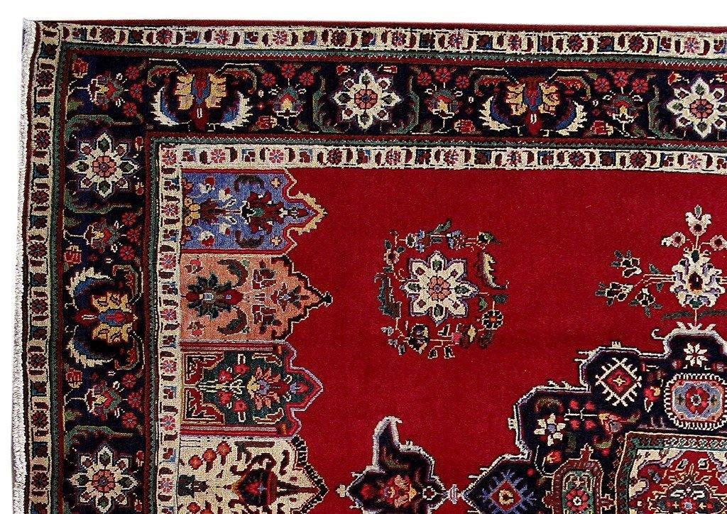 7x10 Authentic Hand Knotted Persian Tabriz Rug - Iran - bestrugplace