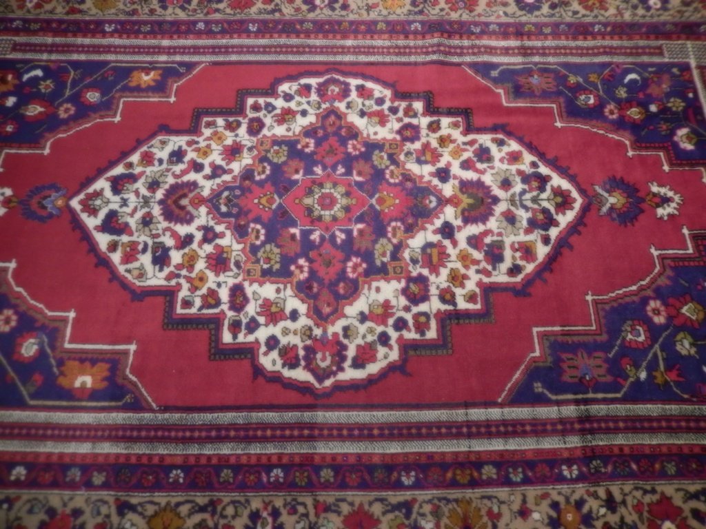 6.8 x 11.4 Red Semi-Antique Russian Kazak Runner 73214