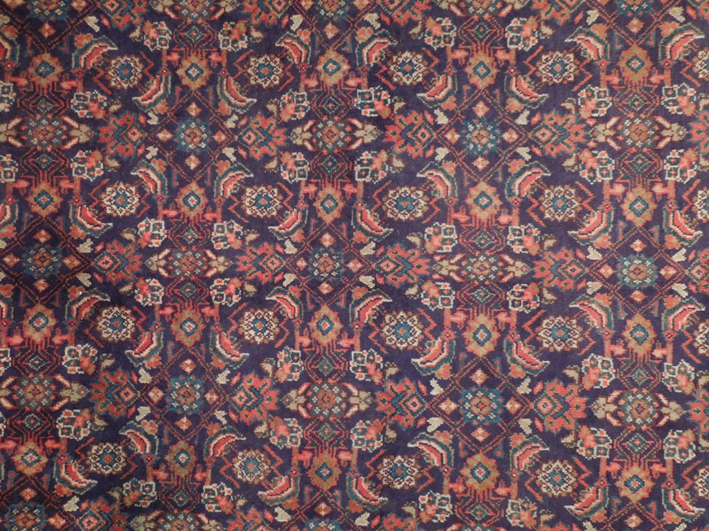 9.6 x 12.8 Semi Antique Persian Tabriz Herati Rug 74860