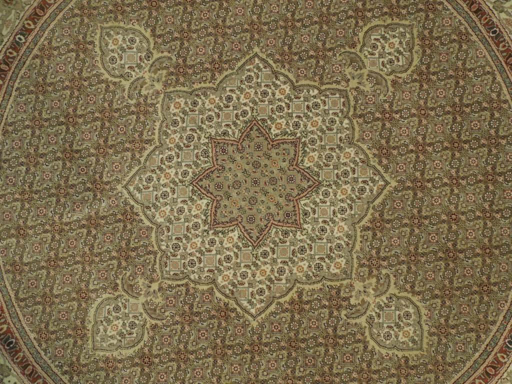 5x5 Fine Quality Wool&Silk Round Rug - China - bestrugplace