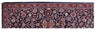 Load image into Gallery viewer, 4 x 14.11 Navy Blue Persian Sarouk Runner Rug 80645