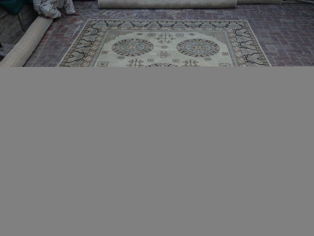 Radiant 9x12 Authentic Hand Knotted Vegetable Dyed Chobi Peshawar Rug - Pakistan - bestrugplace