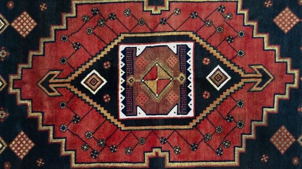 4x9 Authentic Hand Knotted Persian Hamadan Rug - Iran - bestrugplace