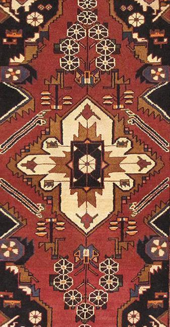 Luxurious 3x5 Authentic Hand-knotted Persian Hamadan Rug - Iran - bestrugplace