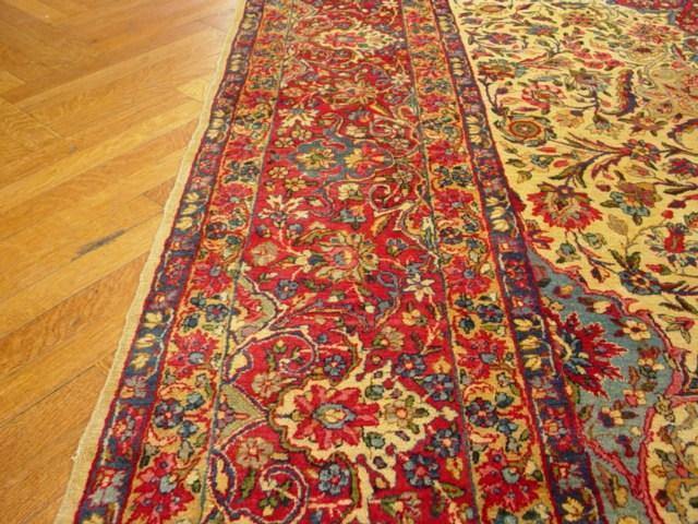 10' x 19' LARGE Antique Persian Kerman LAVAR Rug 367 - bestrugplace