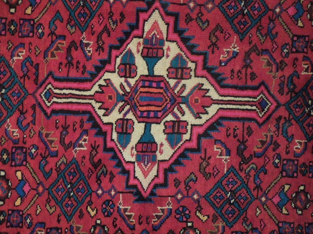 5x10 Authentic Hand Knotted Semi-Antique Persian Herati Runner - Iran - bestrugplace