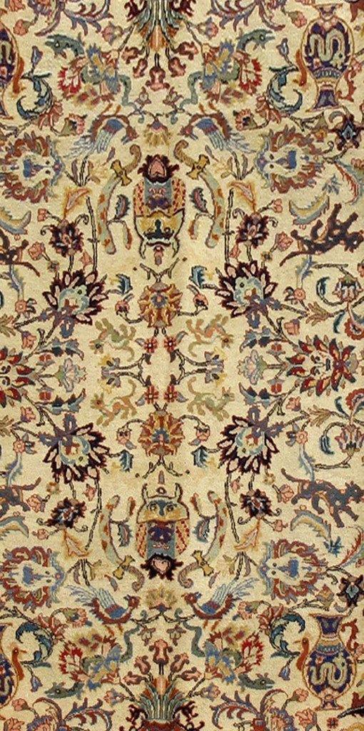 7x11 Authentic Hand Knotted Persian Tabriz Rug - Iran - bestrugplace