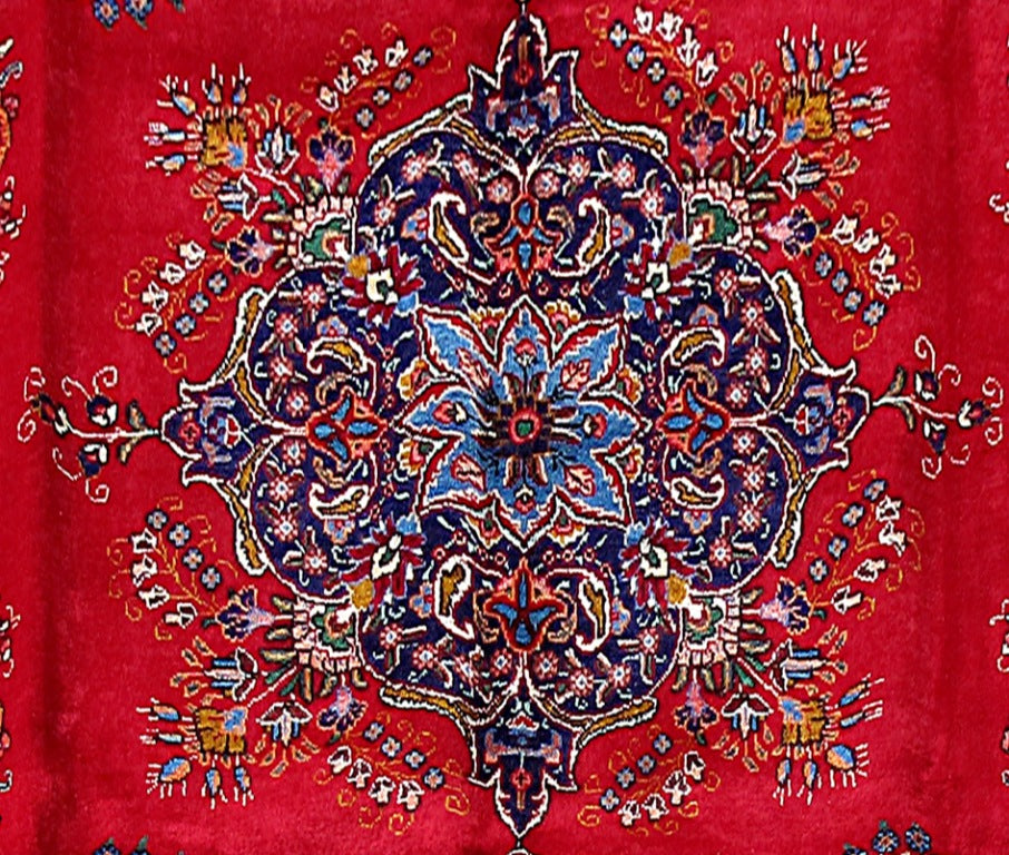 8.2 x 11.2 Red open Field Persian Tabriz Kerman Rug 80135